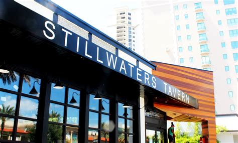 Stillwaters tavern - Fodor's Expert Review Stillwaters Tavern $$$ St. Petersburg Modern American Equal parts happy-hour spot and go-to dinner locale, this trendy Beach Drive restaurant—from the folks behind Bella ...